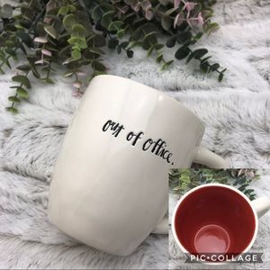 [Rae Dunn] Out of Office Mug / Cup Rust Interior Kitchen Collection Coffee